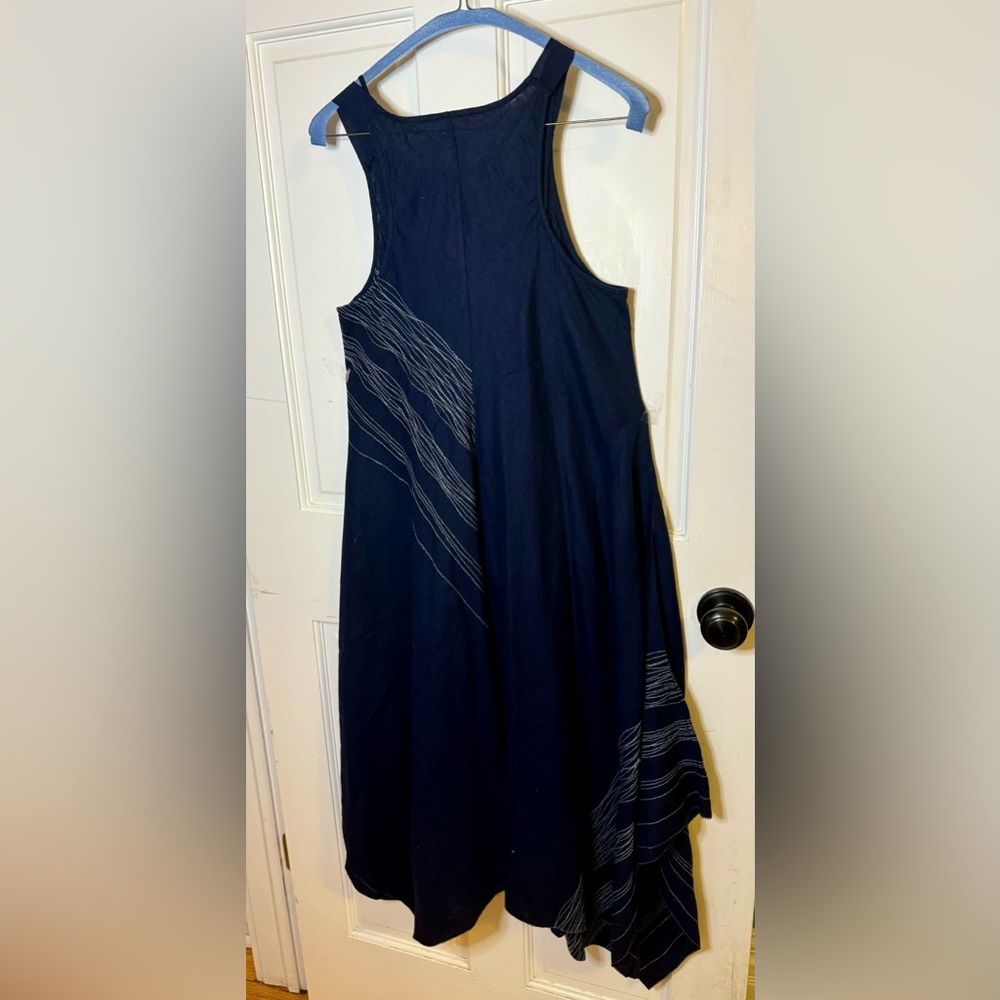 Eileen Fisher Irish linen blue dress